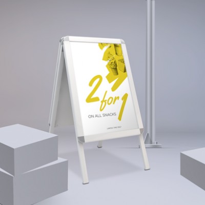 PAVEMENT SIGN POSTER HOLDER TO DISPLAY A1 POSTERS ON YOUR EXISTING FRAME 