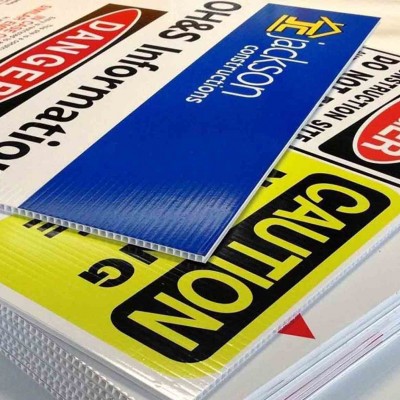 Correx Signage White Fluted Board 813mm x 610mm x 5 Estate Agent Sign Board