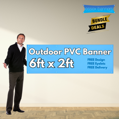 6ft x 2ft PVC Banner Bulk Buy Offers