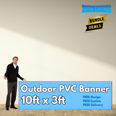 10ft x 3ft PVC Banner Bulk Buy Offers