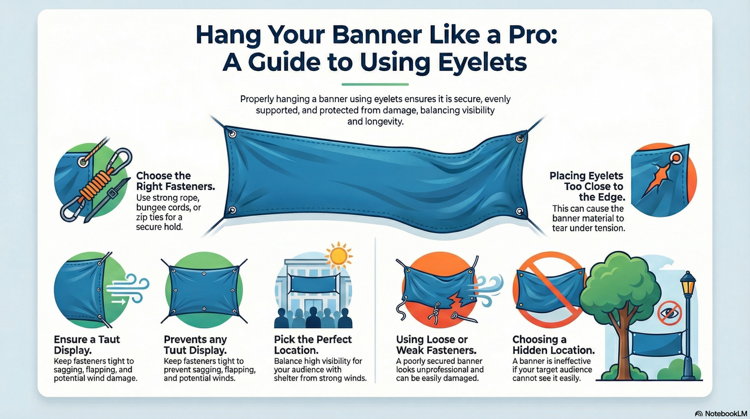 How to hang a outdoor banner