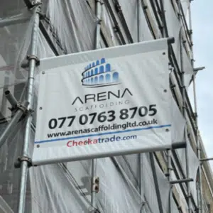 Scaffolding banners