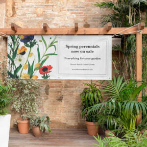 garden banner printing