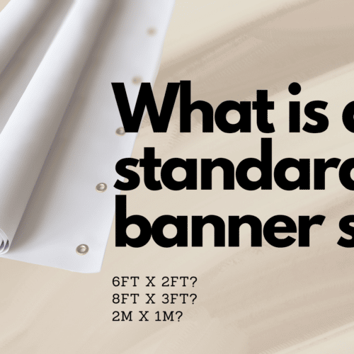 What is a standard banner size