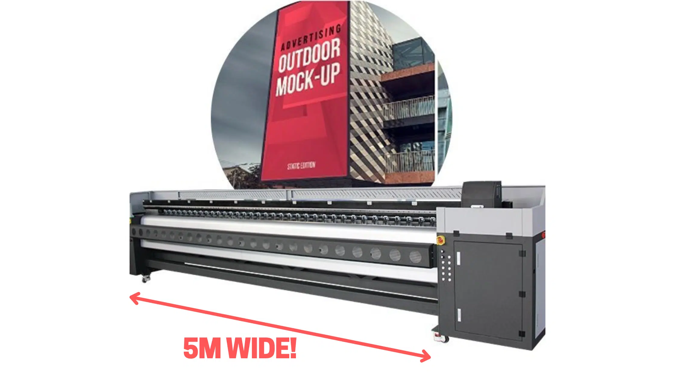 Wide large banner printing