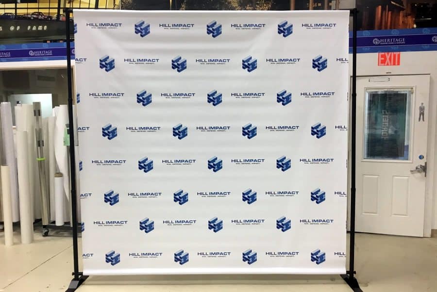 Step and repeat backdrop banner