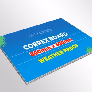 Custom size correx boards