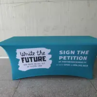 Printed tablecloth stretch