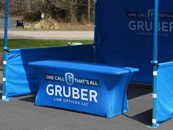 Printed tablecloth stretch