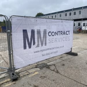 Heras fence banners