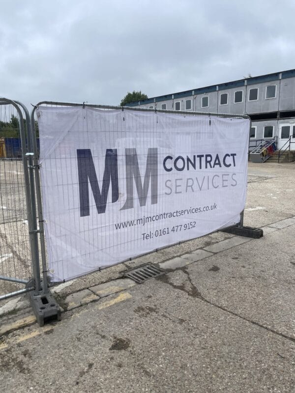 Heras fence banners