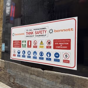 Correx sign board printed