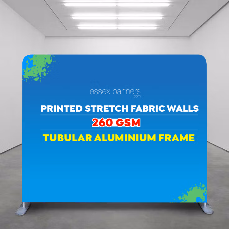 Stretch Fabric Walls Mockup