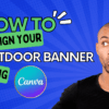 How do you design your banner using canva