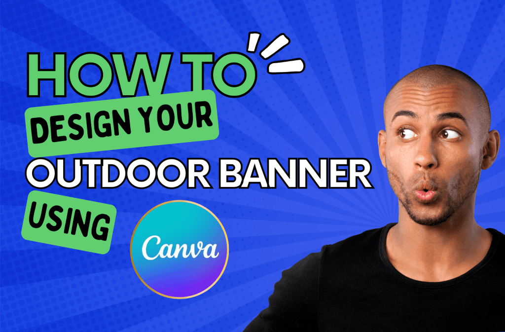 How do you design your banner using canva