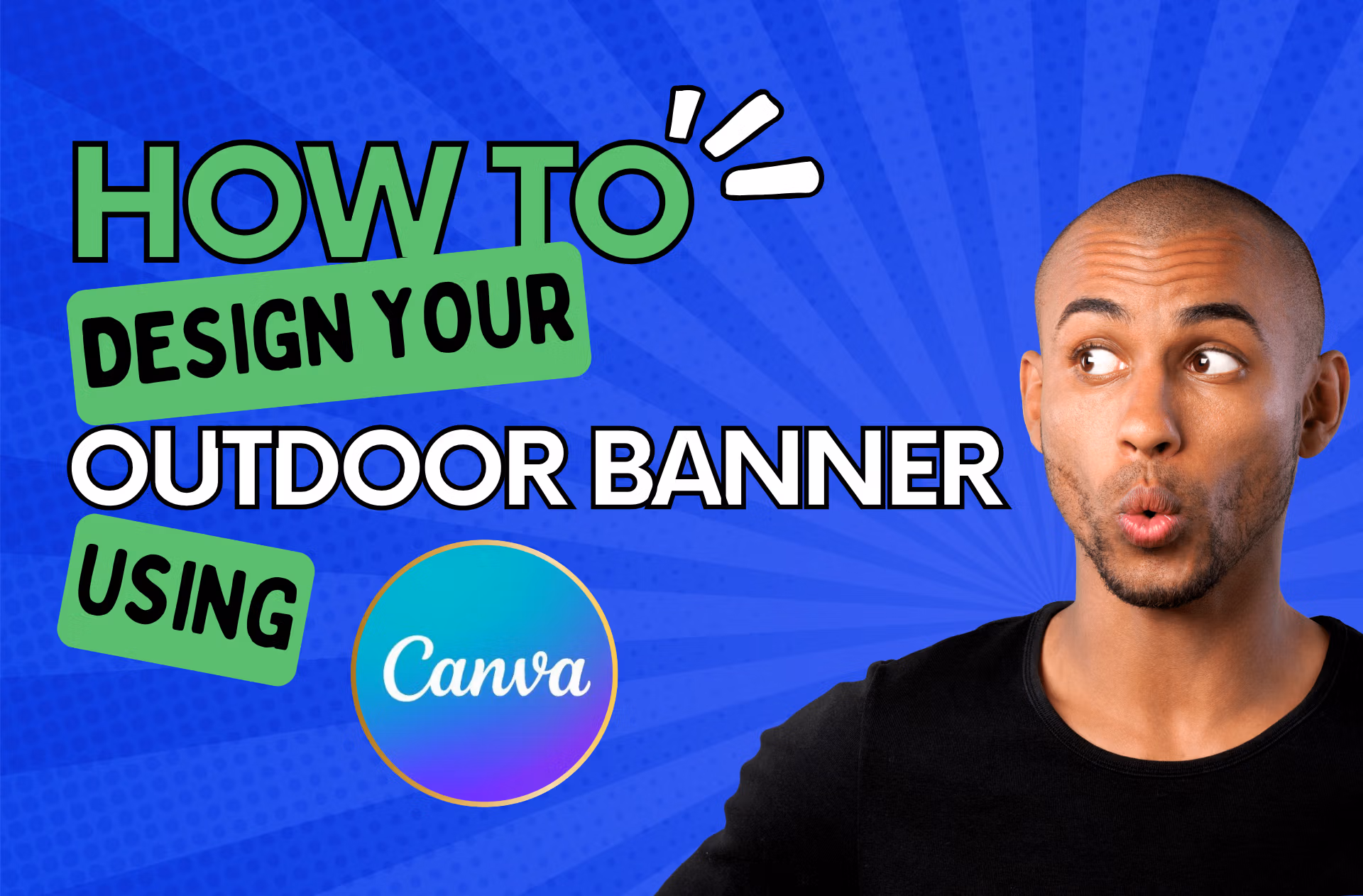 How do you design your banner using canva