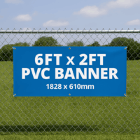 6ft x 2ft pvc banner printing