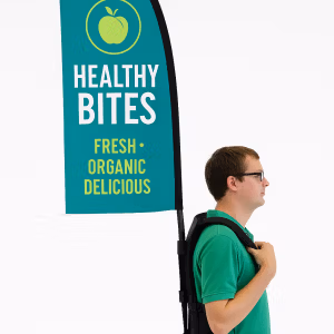 Backpack flag printing