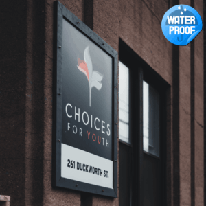 Waterproof poster printing