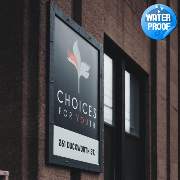 Waterproof poster printing
