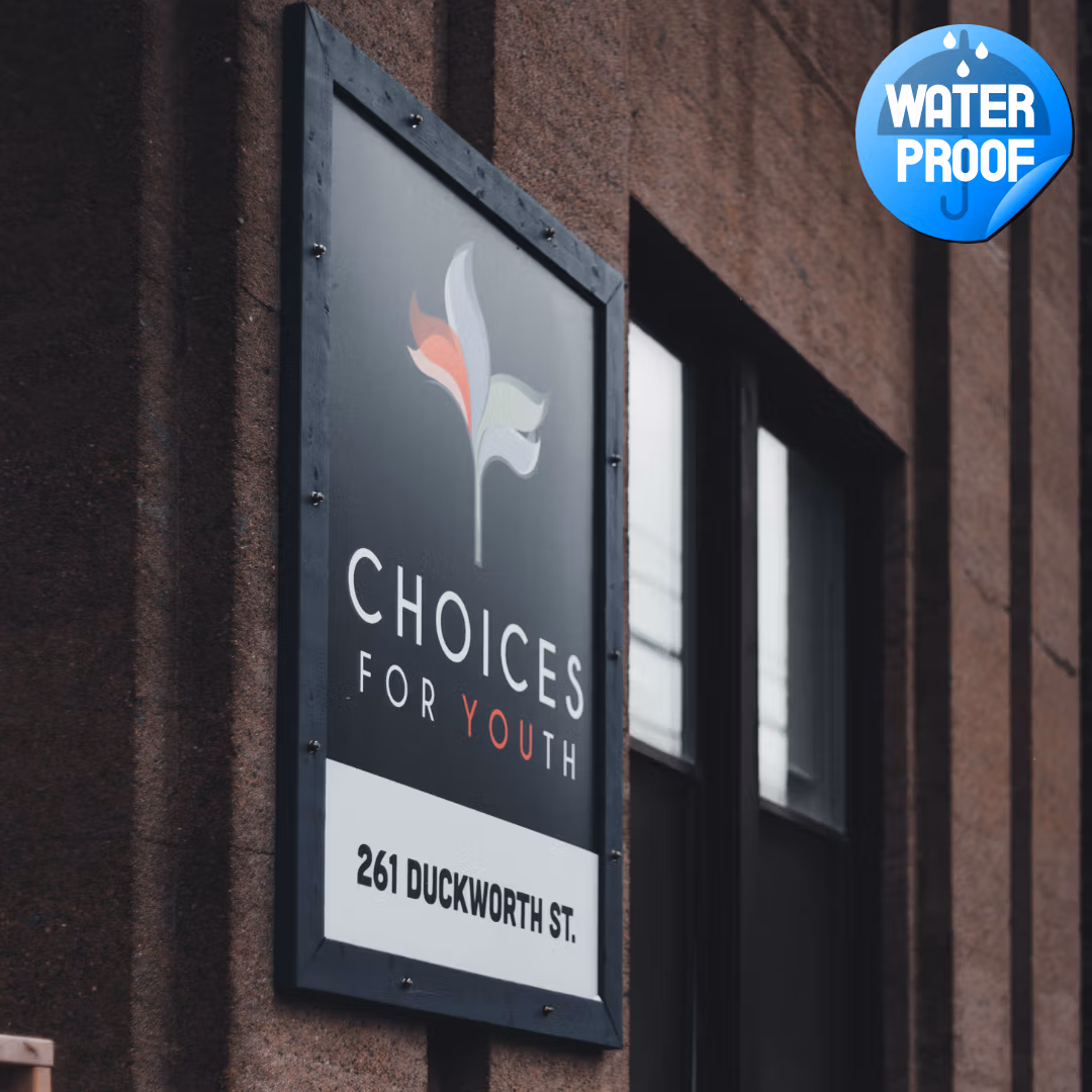 Waterproof poster printing