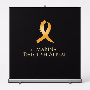 Wide roller banners. Up to 2m wide