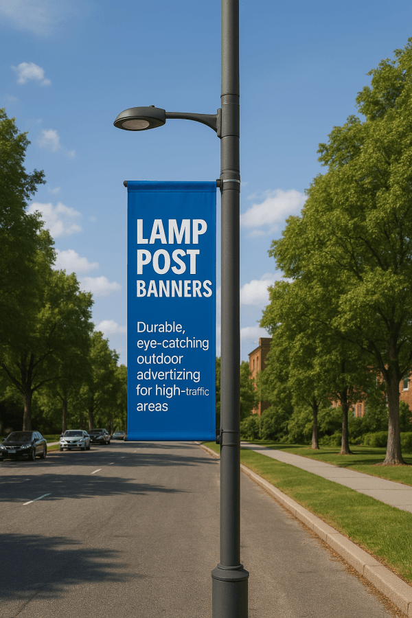 Lamp post banners