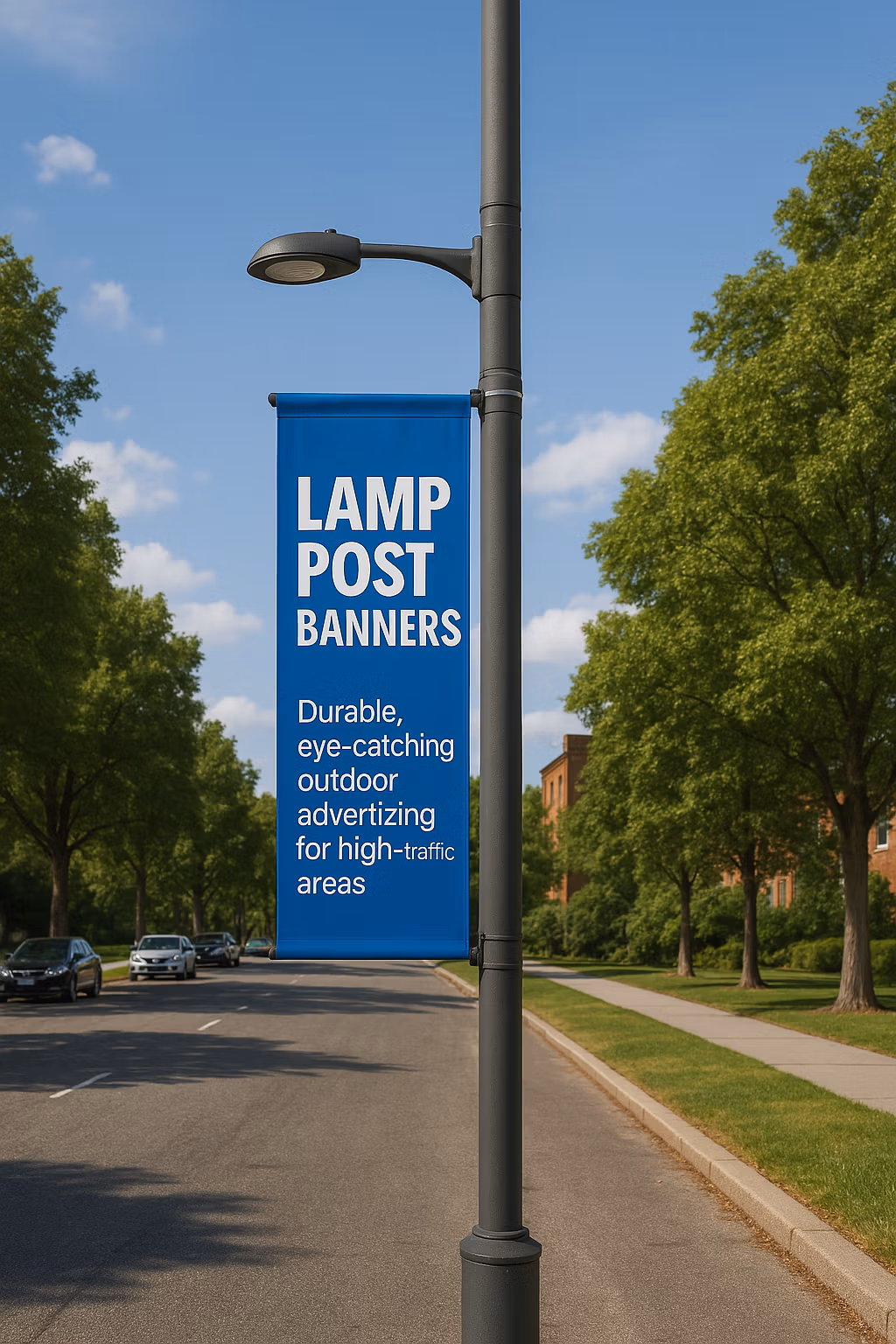 Lamp post banners