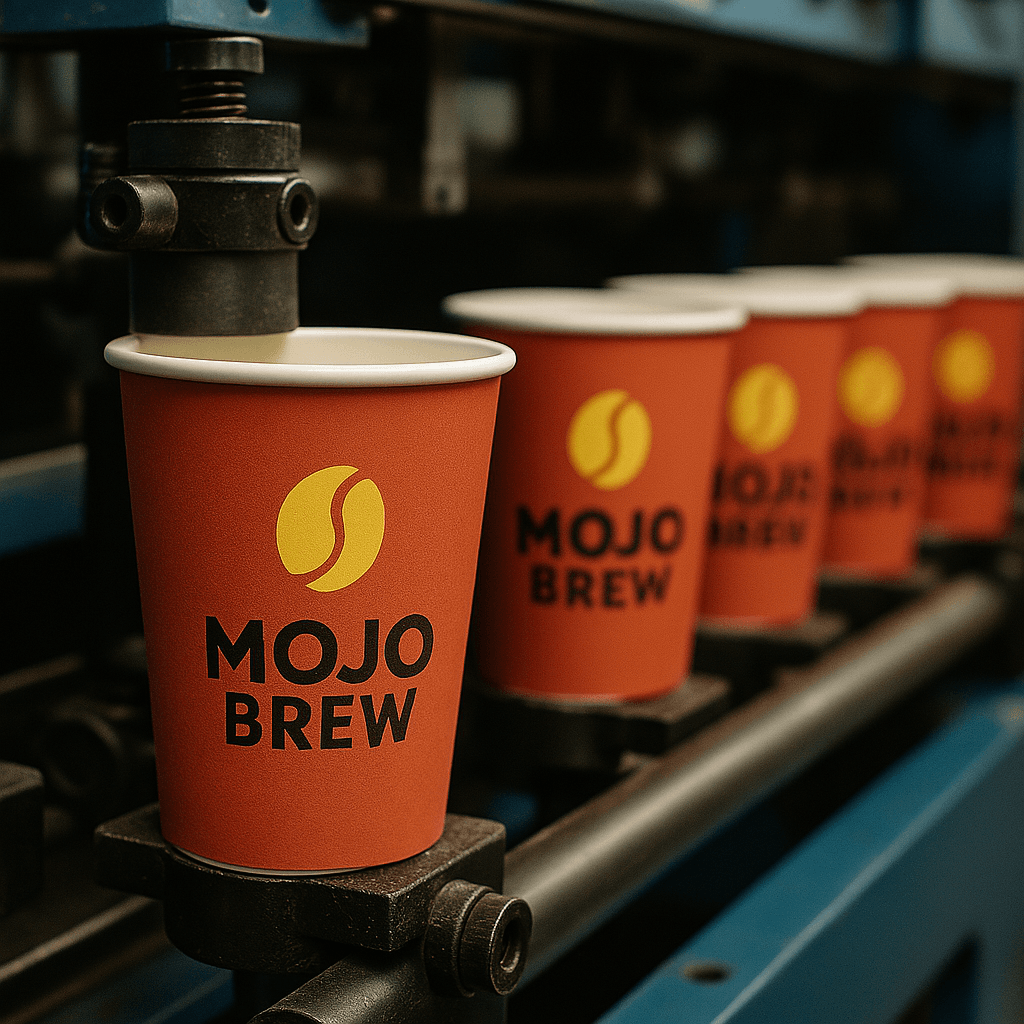 Printed paper cups for event