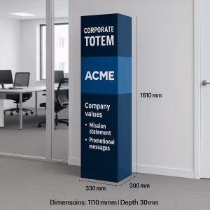 Totem Stands Printing