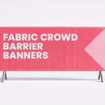 Crowd barrier printing