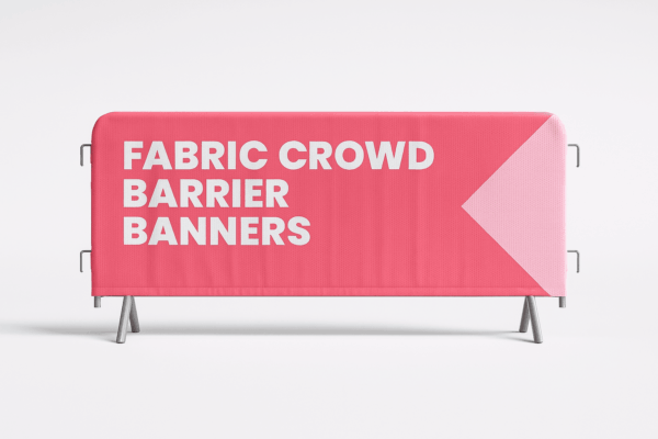 Crowd barrier printing