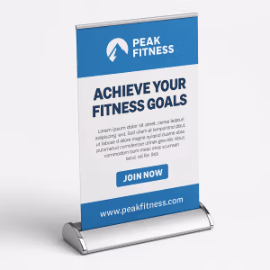 Desktop banner stands