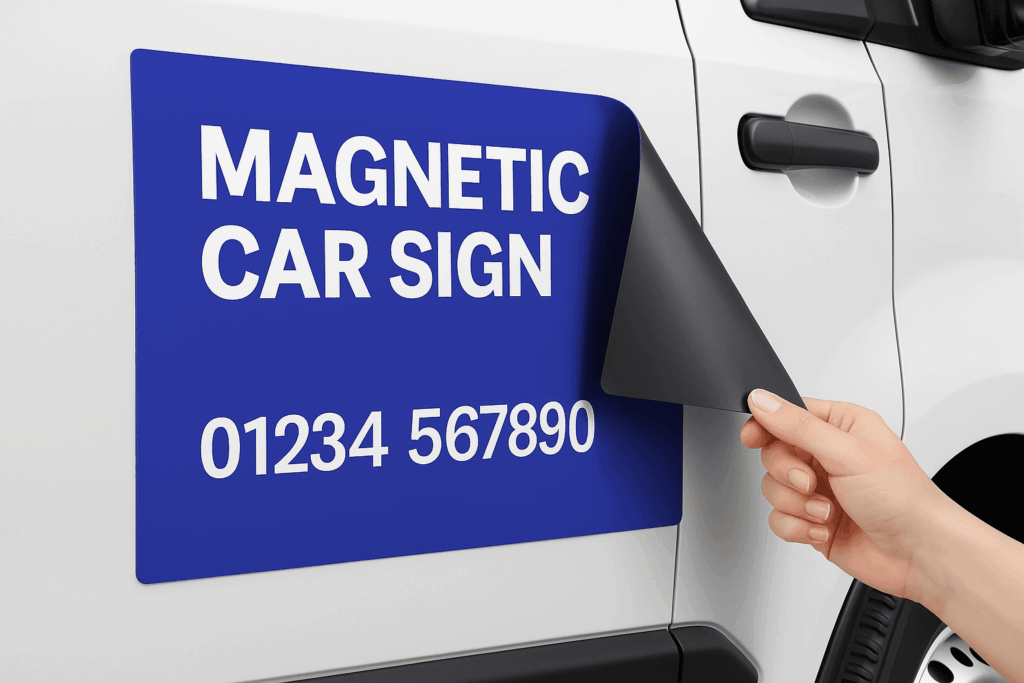 Magnetic van and car signs