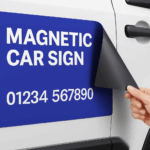 Magnetic van and car signs