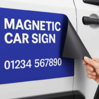 Magnetic van and car signs