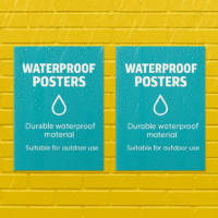 Waterproof poster printing