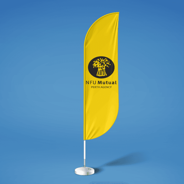 Crest flag printed