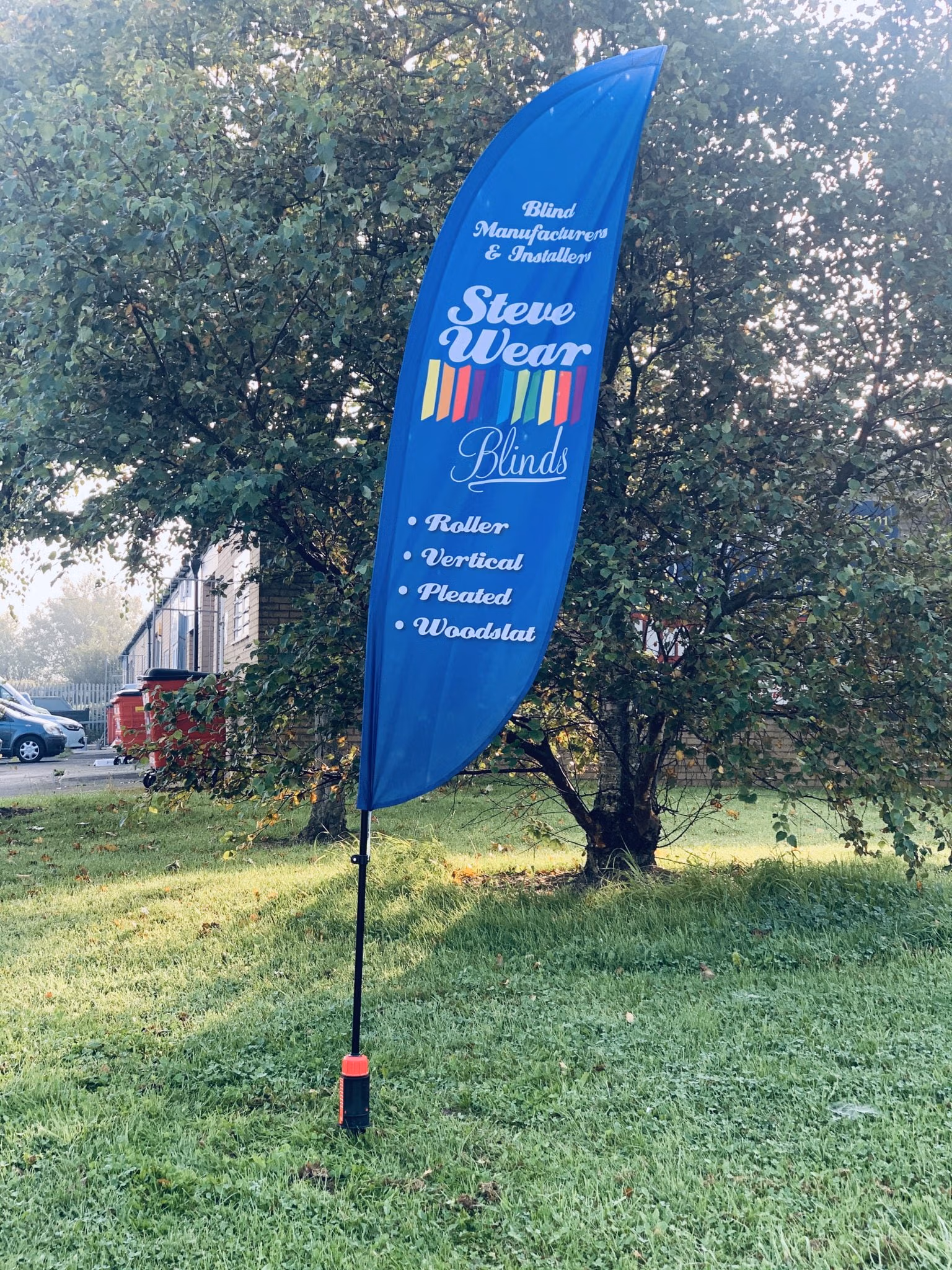 Crest flag printed Crest flag printed