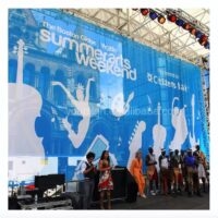 Stage banner printing