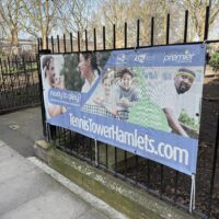 Mesh banner printing