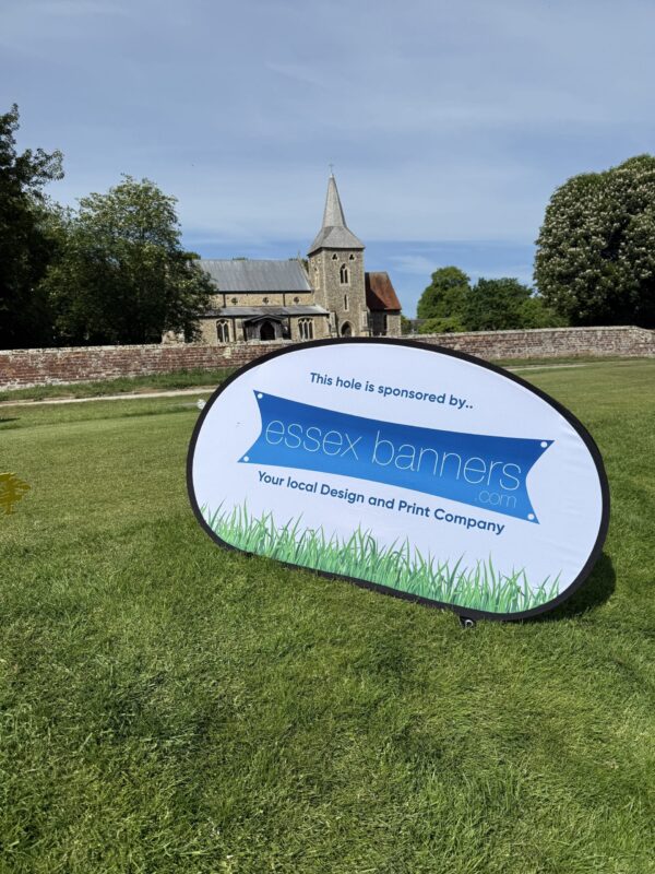 Golf tee box banner