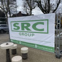 Mesh heras fence banners