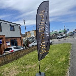 Crest flag printed