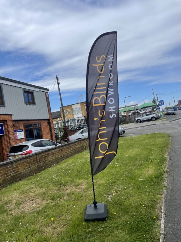 Crest flag printed