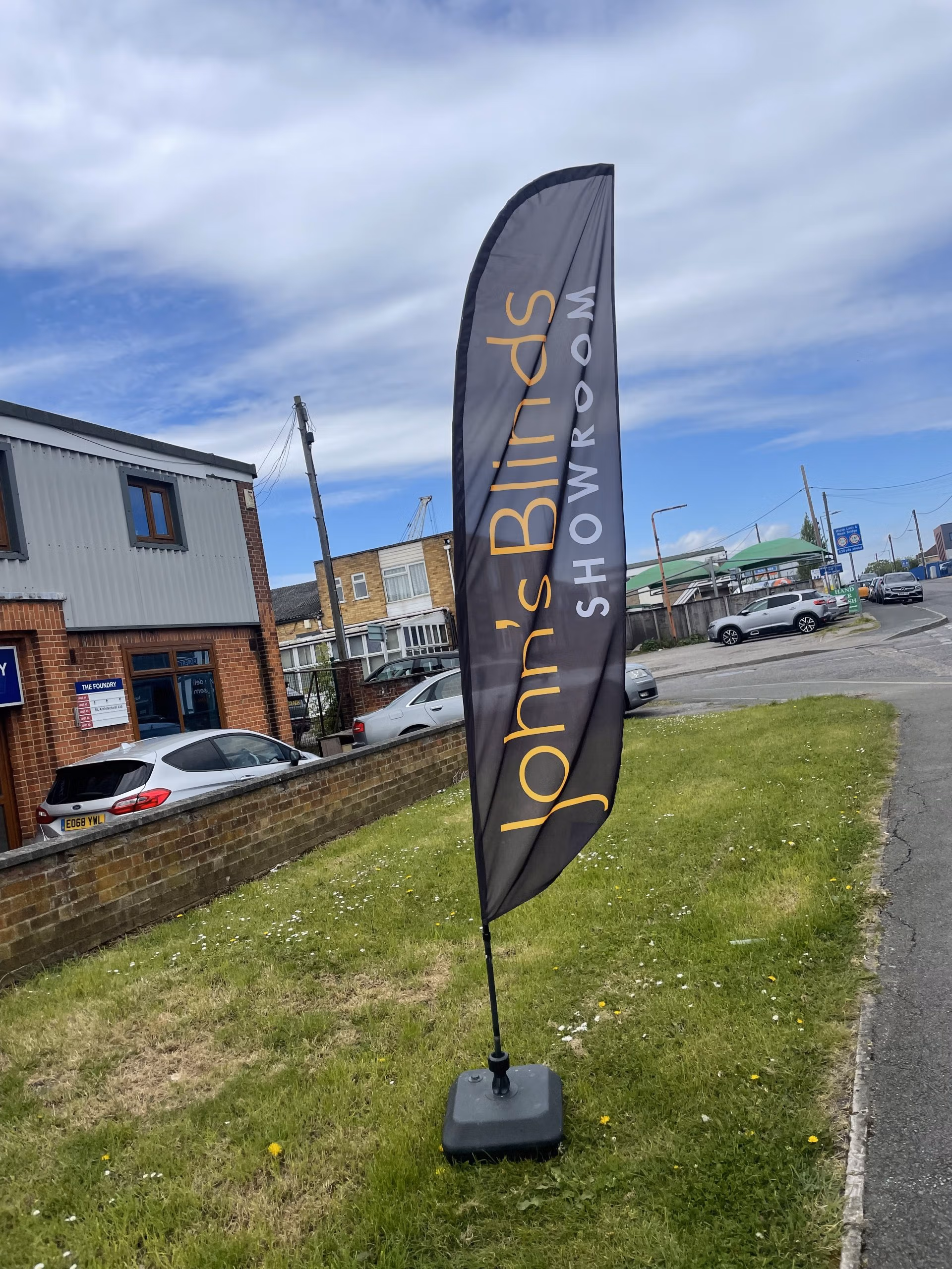 Crest flag printed Crest flag printed