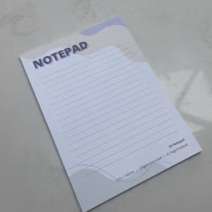 Note pad printing