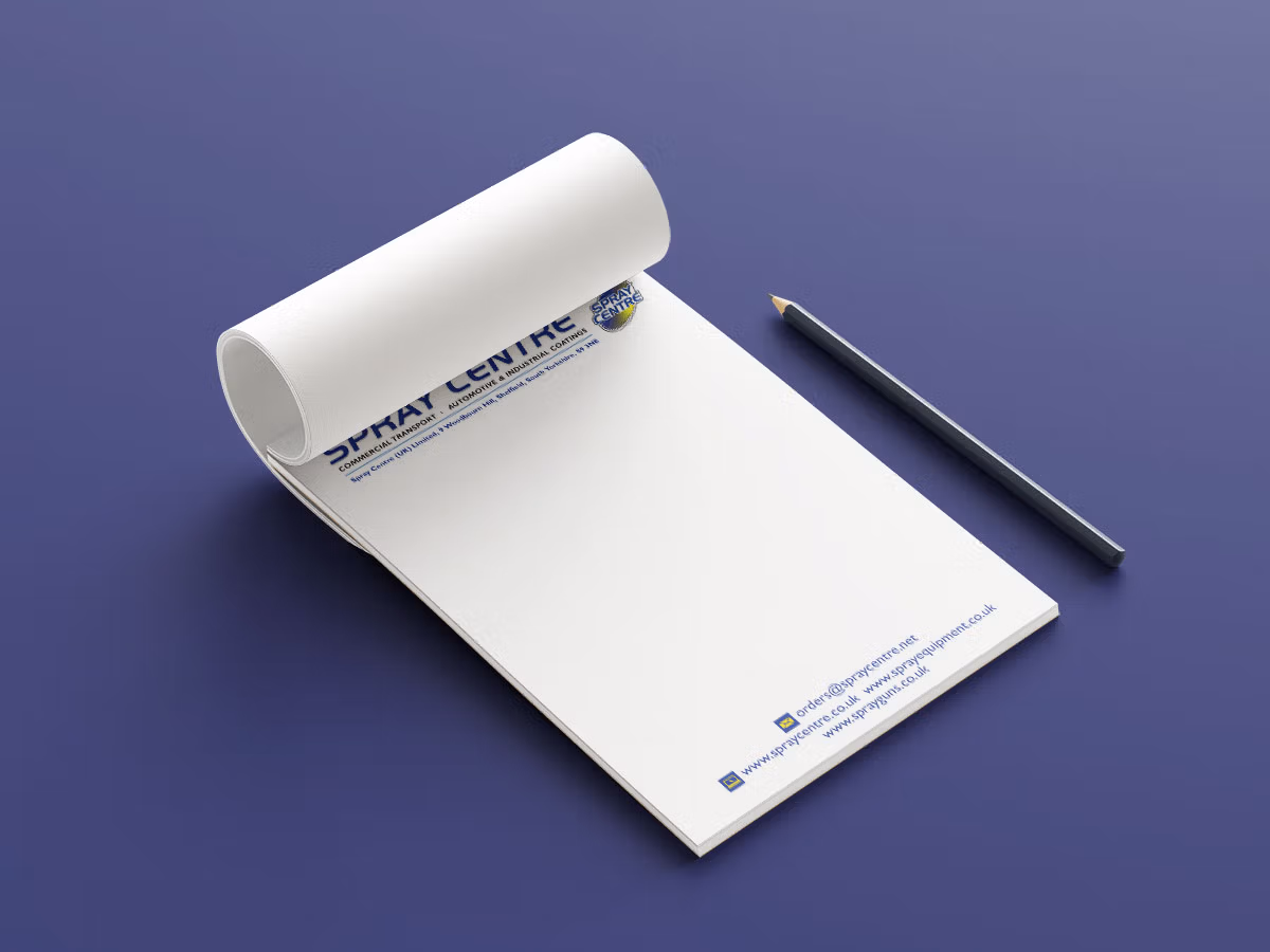 Note pad printing