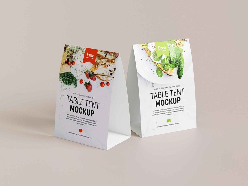 Tent card printing