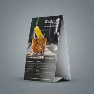 Tent card printing